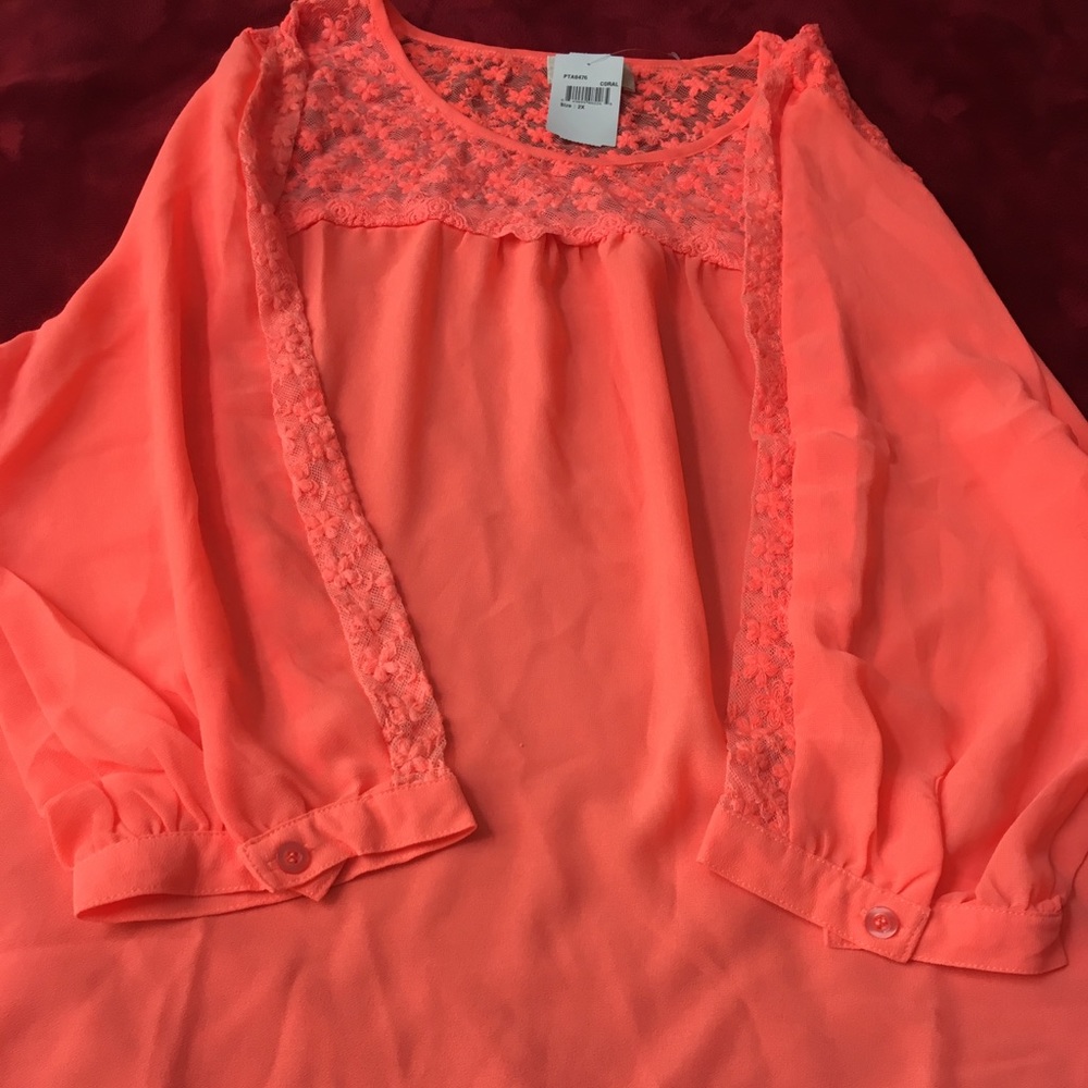Coral shirt